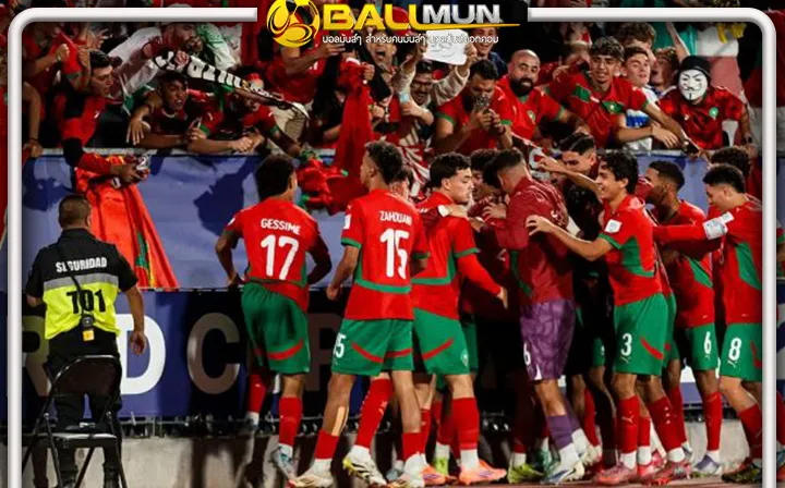 ดูบอลสด โมร็อกโก สร้างประวัติศาสตร์ หลังสอย ฟ้าขาว 2-0 คว้าแชมป์โลก ยู 20 ไปครองแบบสง่างาม